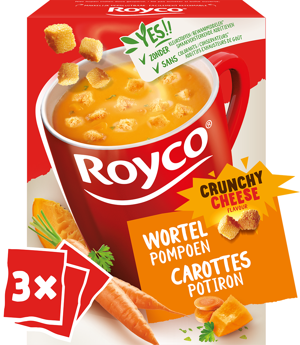 Royco crunchy wortel-pompoen