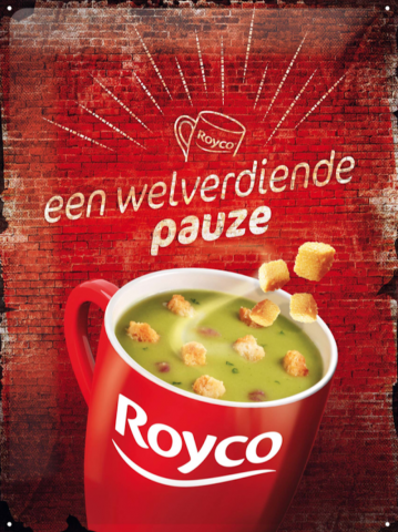 Royco metaalplaat