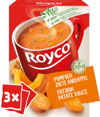 Packshot Royco Pompoen zoete aardappel