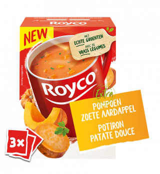 Packshot Royco Pompoen zoete aardappel