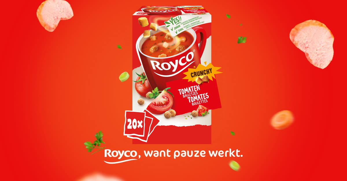 20 sachets Royco soupe aux tomates avec boulettes - Pandava